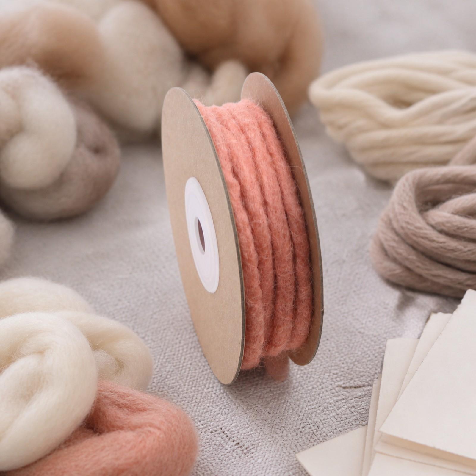 Cord Trim Twisted - Cinta de Fieltro de Lana Pura,