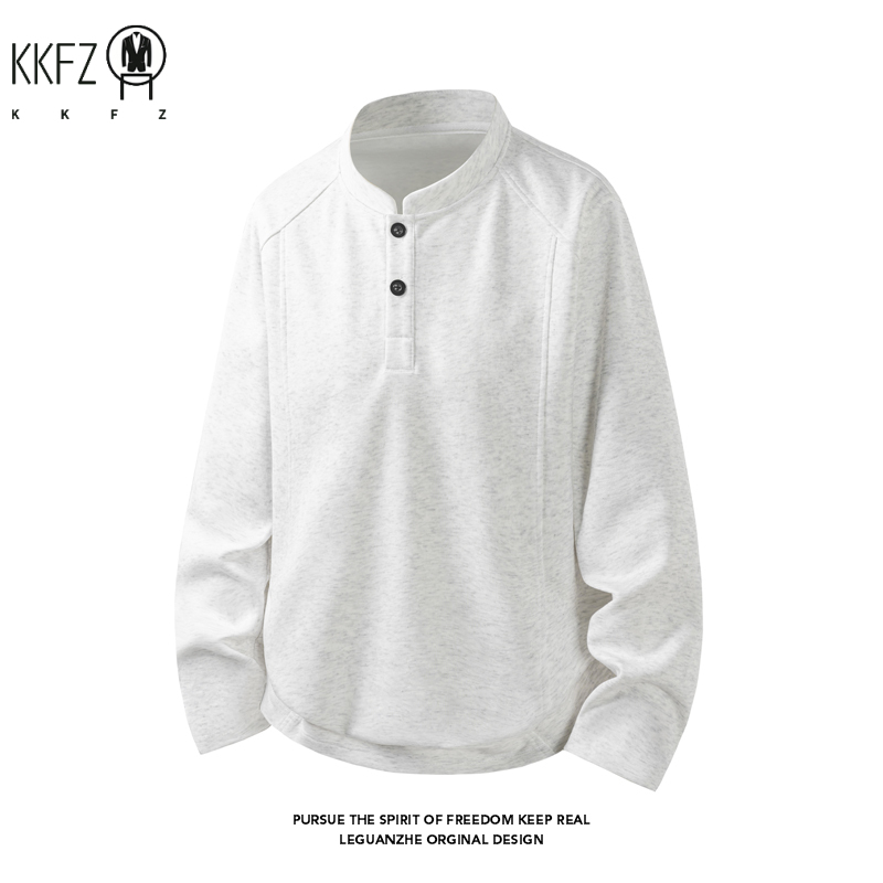 Embellish Knit - Suéter Henley de Manga Raglán para