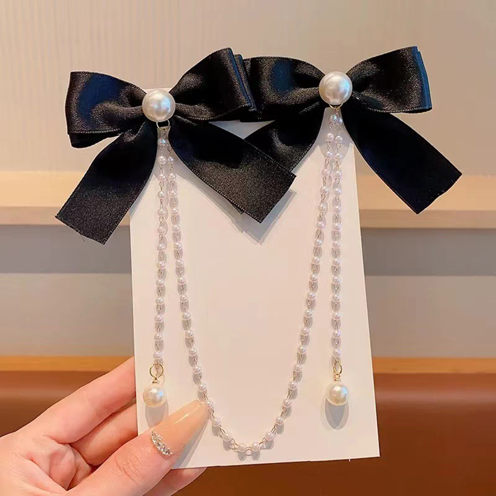 Pinza para el pelo con lazo pa - Pearl Trim Chain reseña y precio