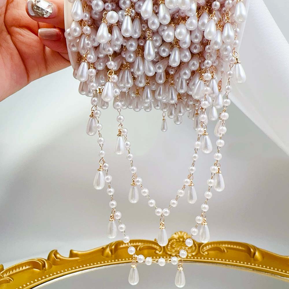 0,5 M 1M perla de imitación go - Pearl Trim Chain reseña y precio