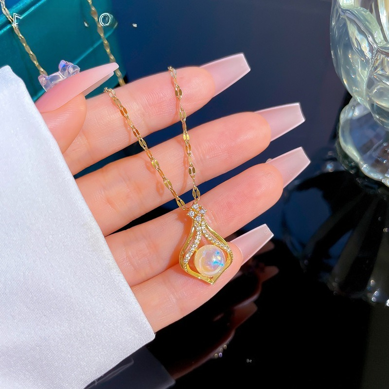 Collar elegante de perlas de C - Pearl Trim Chain reseña y precio