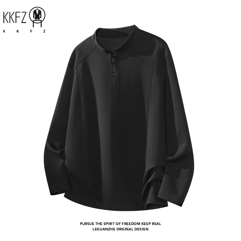 Suéter Henley de Manga Raglán  - Embellish Knit reseña y precio