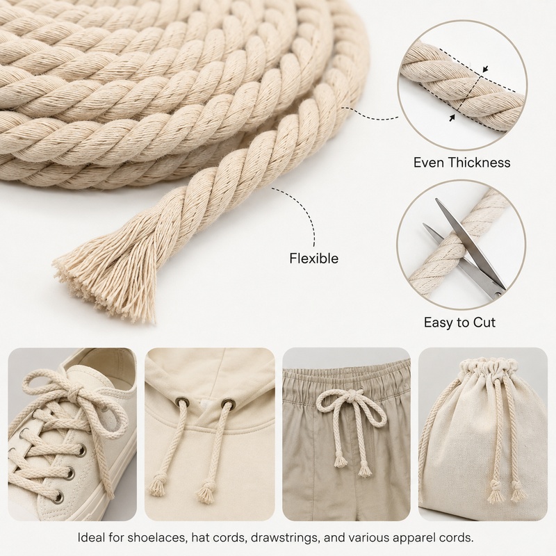 Cuerda de Algodón Trenzada de  - Cord Trim Twisted reseña y precio